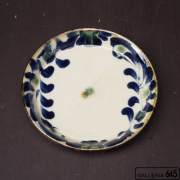 6寸平皿（唐草）：福田健治:039095