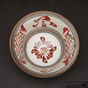 菁山窯 加藤菁山造 色絵『松竹梅文』蓋物 鉢 深鉢 盛器 飾鉢 箱付 菁山窯 加藤菁山造 色絵『松竹梅文』蓋物 鉢 深鉢 盛器 飾鉢 箱付
