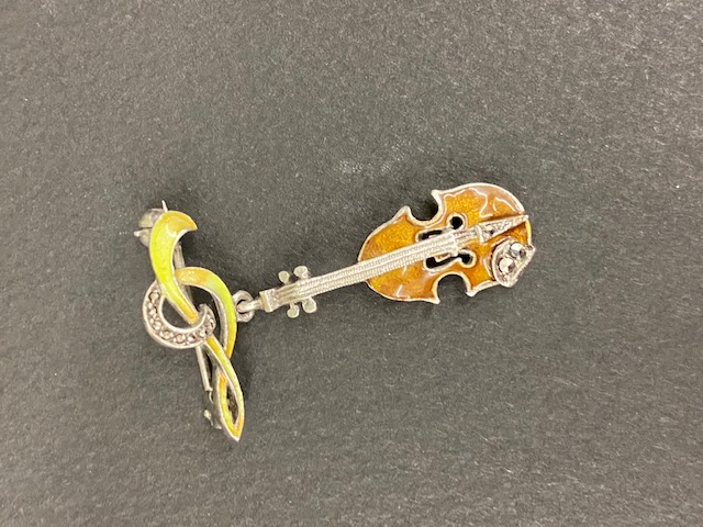 ヴァイオリンブローチ