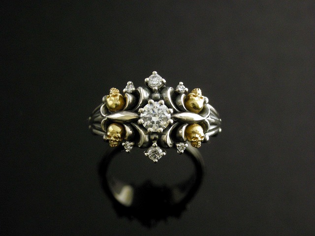 シルバーアクセサリー通販　　メンズ/薔薇　リング