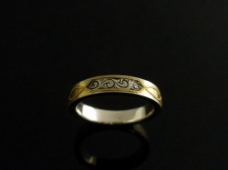 Abilita-アビリタ－象嵌リング　シルバー×純金　唐草模様　K-SMITH