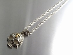 シルバーアクセサリー通販　メンズ/スカル　ネックレス
