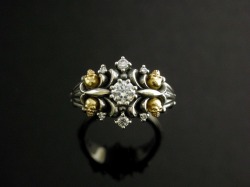 シルバーアクセサリー通販　　メンズ/薔薇　リング