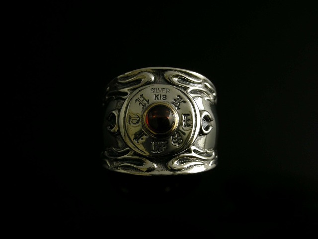 メンズ シルバーリング ガーネット KI-355【K-SMITH】