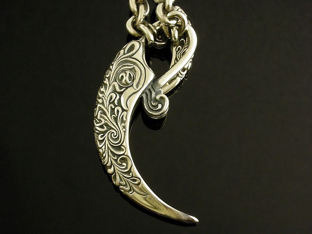 送料無料】イーグルクロウ シルバーチョーカー KI-358唐草モデル  