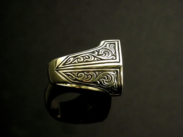 メンズ ピンキーリング 馬蹄（ホースシュー） R-42A シルバー【GALLION】