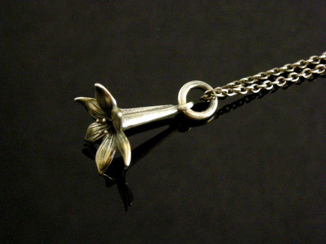 シルバー誕生花ネックレス 11月ブバルディア 【K-SMITH】