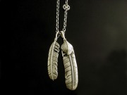 シルバーアクセサリー通販　メンズ/フェザーネックレス