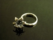 誕生花7月ゆり指輪