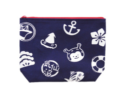 キャラクターポーチ（小紋柄／ホヤぼーや）