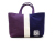 二色帆布バッグ（紫・裏）