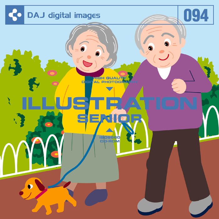 DAJ094 ILLUSTRATION  SENIOR 【イラストシリーズ～介護・シルバー】