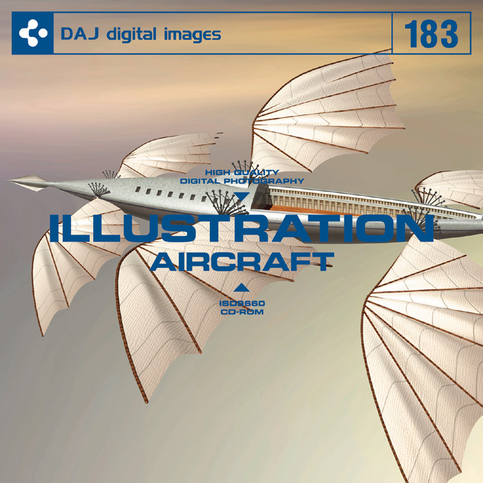 DAJ183 ILLUSTRATION / AIRCRAFT 【イラストシリーズ～飛行機】