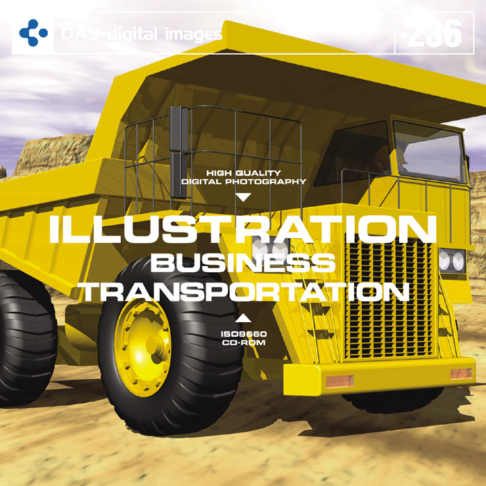 DAJ236 BUSINESS TRANSPORTATION 【イラストシリーズ～働く乗り物】