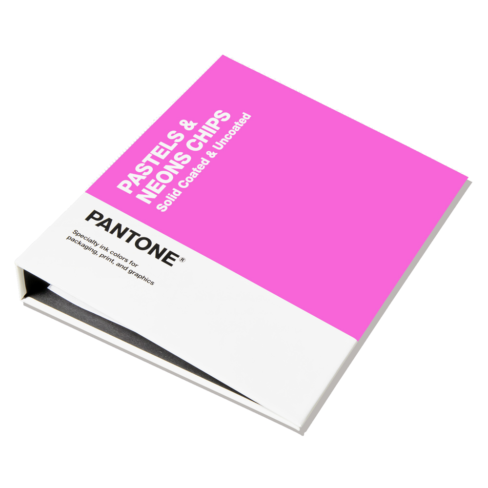PANTONE ペーパーカラーチップ・色見本（中古美品） PANTONE パステル&ネオン・チップス（コート紙＋上質紙）