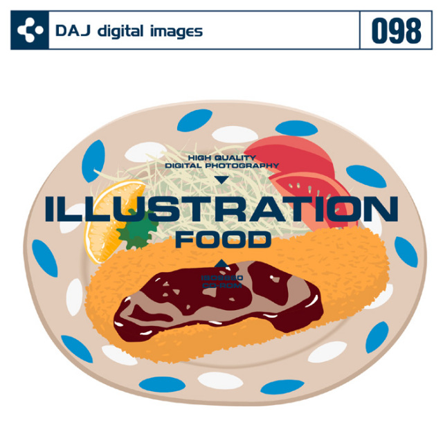 DAJ098 ILLUSTRATION  RESTAURANT 【イラストシリーズ～食べ物】