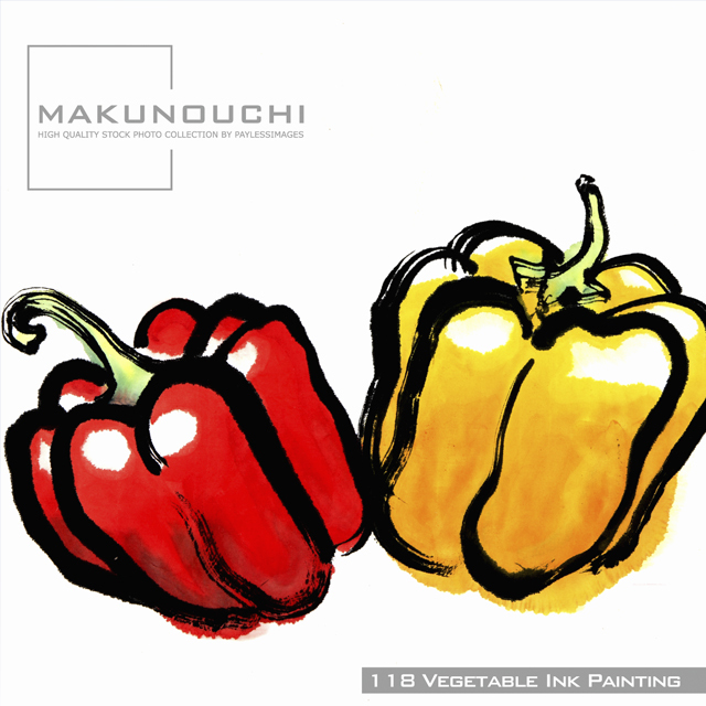 Makunouchi 118 Vegetable Ink Painting