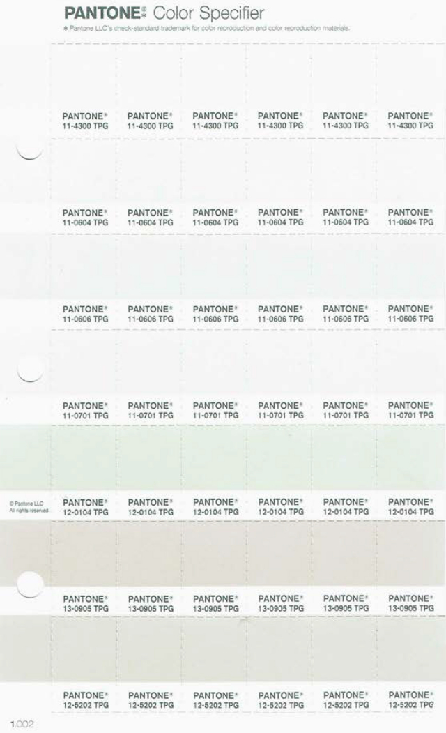 PANTONE（パントン）FHIカラースペシファイヤー差替TPG