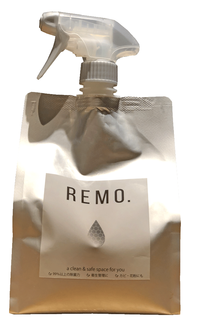 人と環境にやさしい「最強」除菌・消臭剤　REMO.　800mlトリガー付大容量タイプ×800ml詰め替えセット