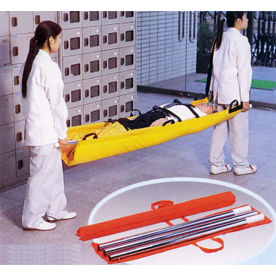 レスキューキャリーマット専用3連結式担架棒（2本1組）