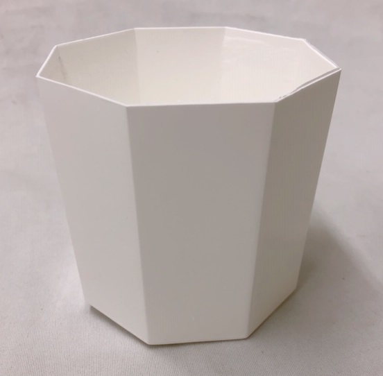 プラ鉢　3Y　白　10個セット　八角形　多肉　サボテン　山野草 多肉植物 鉢 エケベリア