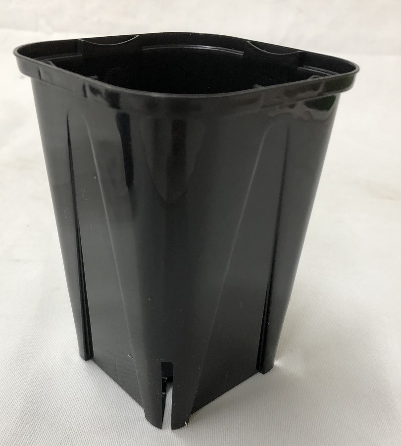 EGスリット鉢  9cm 3号 黒　角型　ロングタイプ　100個セット　EG-90L