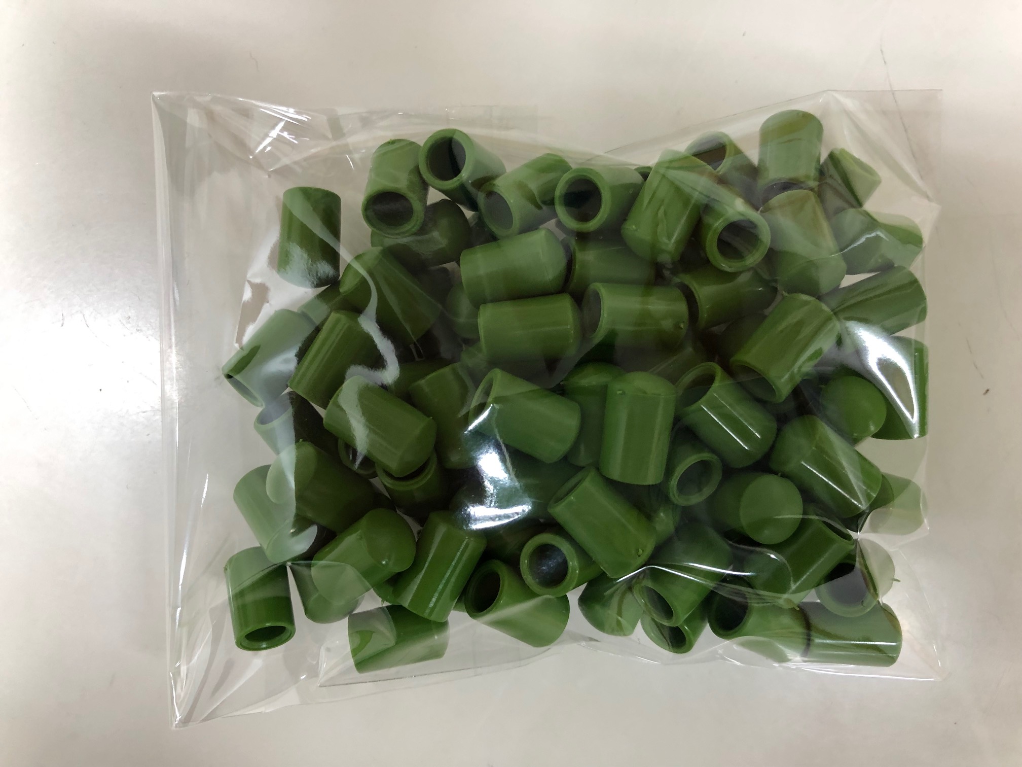 支柱キャップ　5mm用 グリーン　100個　洋蘭　支柱 /ネコポス便可