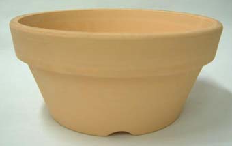 素焼き鉢　浅鉢（平鉢）　7.0号　1枚