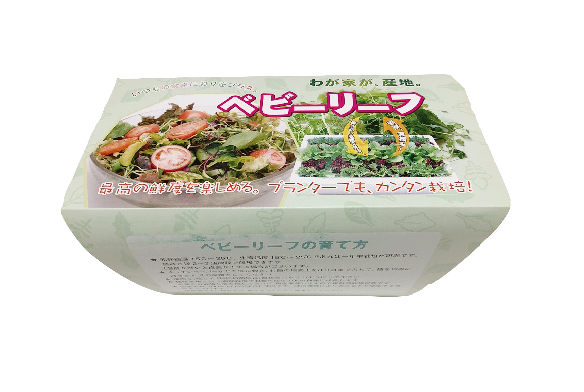 ベビーリーフ 栽培セット　（鉢+培養土+種）