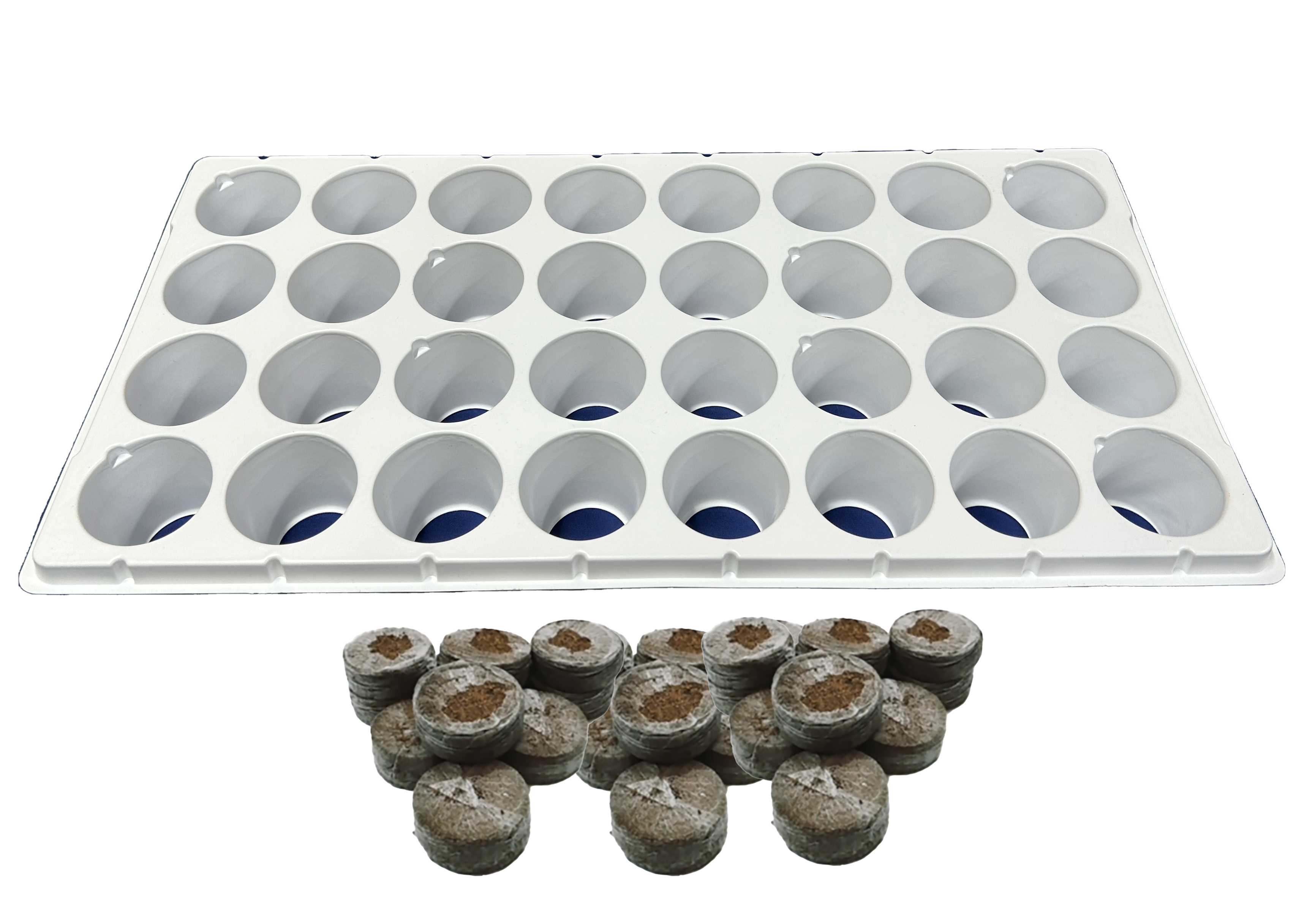 ジフィーセブンC　32個+セルトレー白（White）PP 32穴　セット