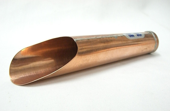 銅製の土すくい　大　手作り品　春蘭　寒蘭　小品盆栽など