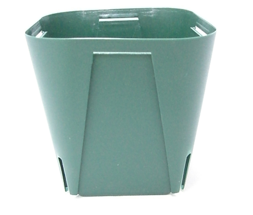EGスリット鉢 10.5ｃｍ　角型　モスグリーン 10個セット プラ鉢 富貴蘭 長生蘭 EG105