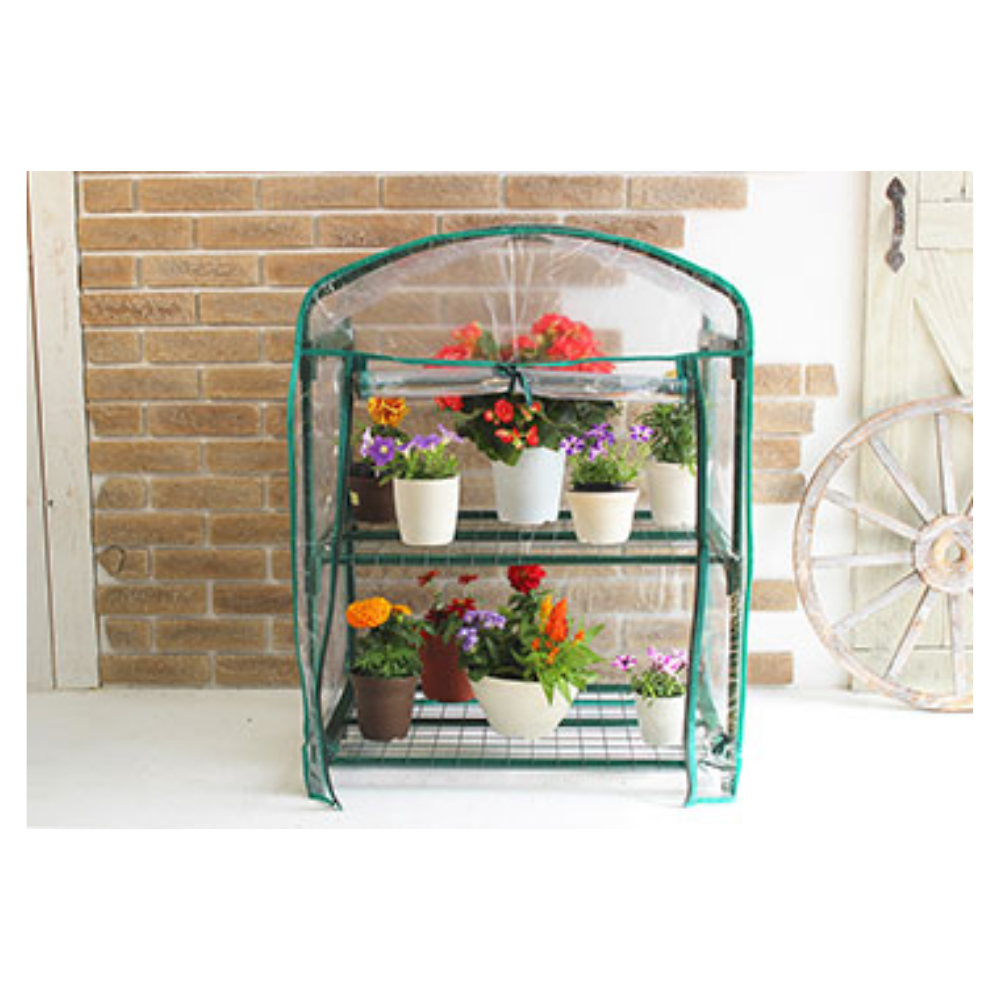 グリーンキーパー 2段　グレー　簡易温室