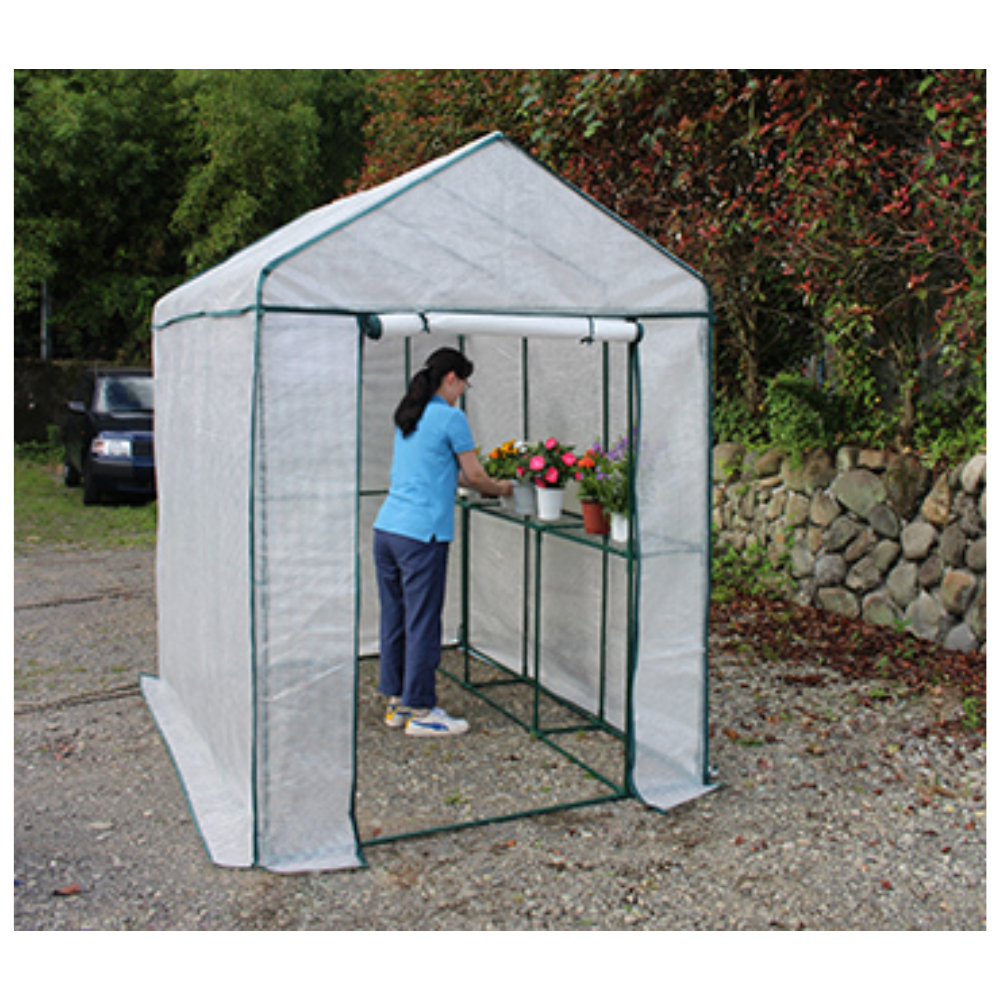 ガーデンハウス スーパージャンボ　グレー　簡易温室