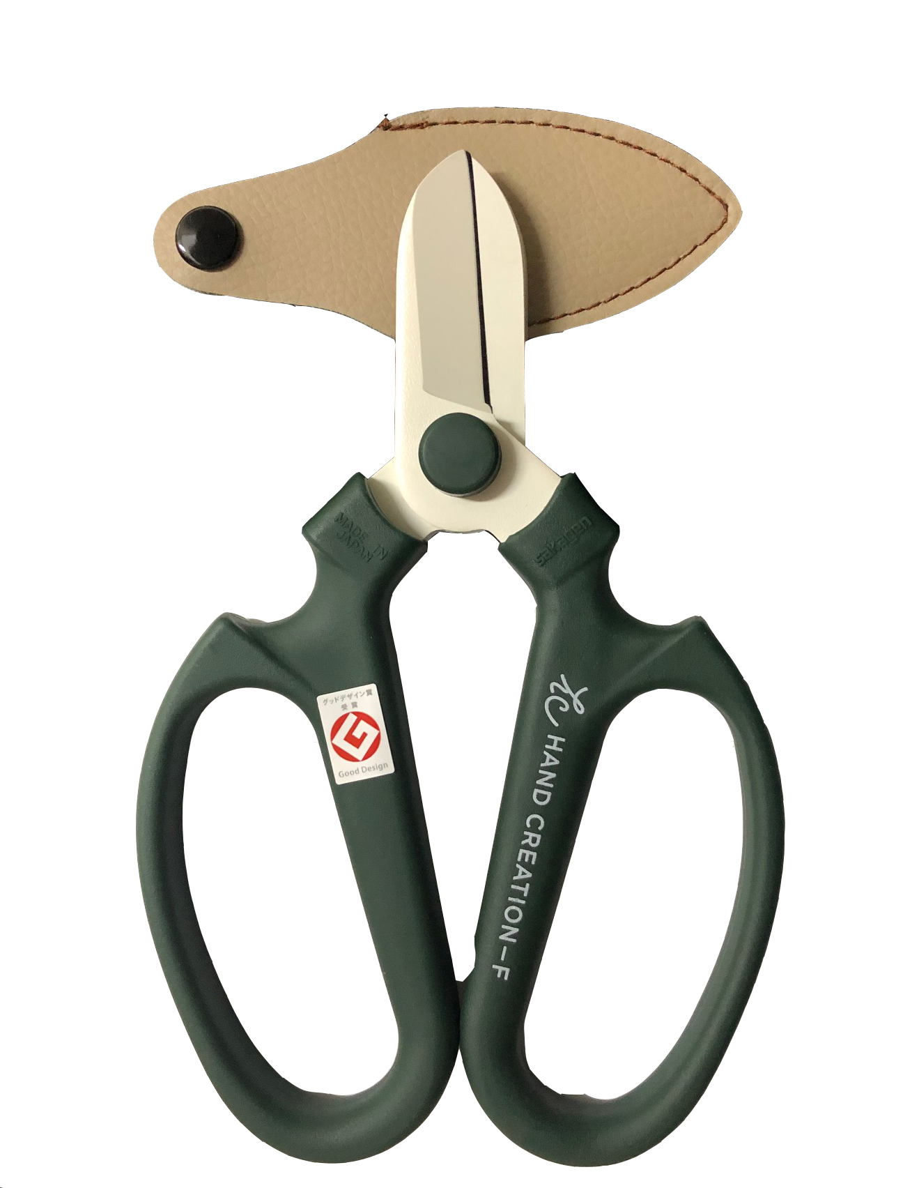 坂源 ハンドクリエーション 古流タイプ  モスグリーン　 F-170　刃先を守る保護キャップ付き　/ネコポス便送料無料