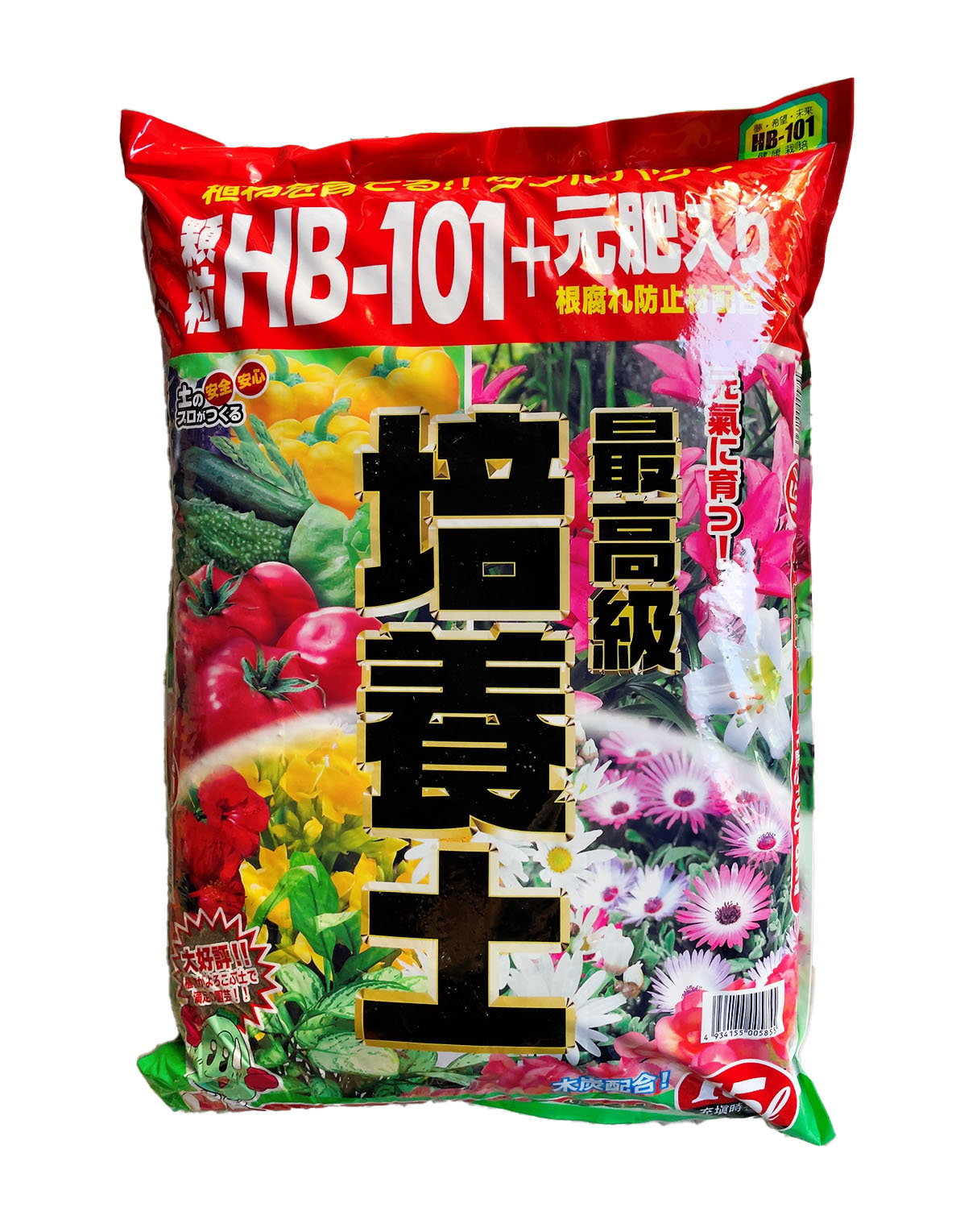 HB-101顆粒配合＋元肥入り　最高級培養土15L