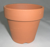 小品盆栽　仕立鉢　シオン鉢　2.5号　深　8ｃｍ　10枚セット　硬質素焼き鉢
