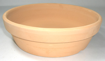 素焼き鉢　皿鉢　7号