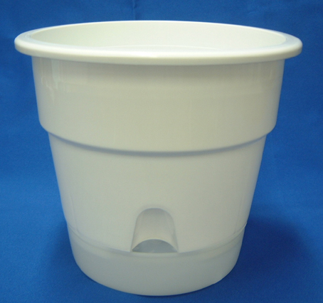 底面給水プラ鉢　6号　半透明受皿付き　10個セット