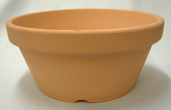 素焼き鉢　浅鉢（平鉢）　9.0号　1枚