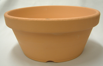 素焼き鉢　浅鉢（平鉢）　10号　1枚