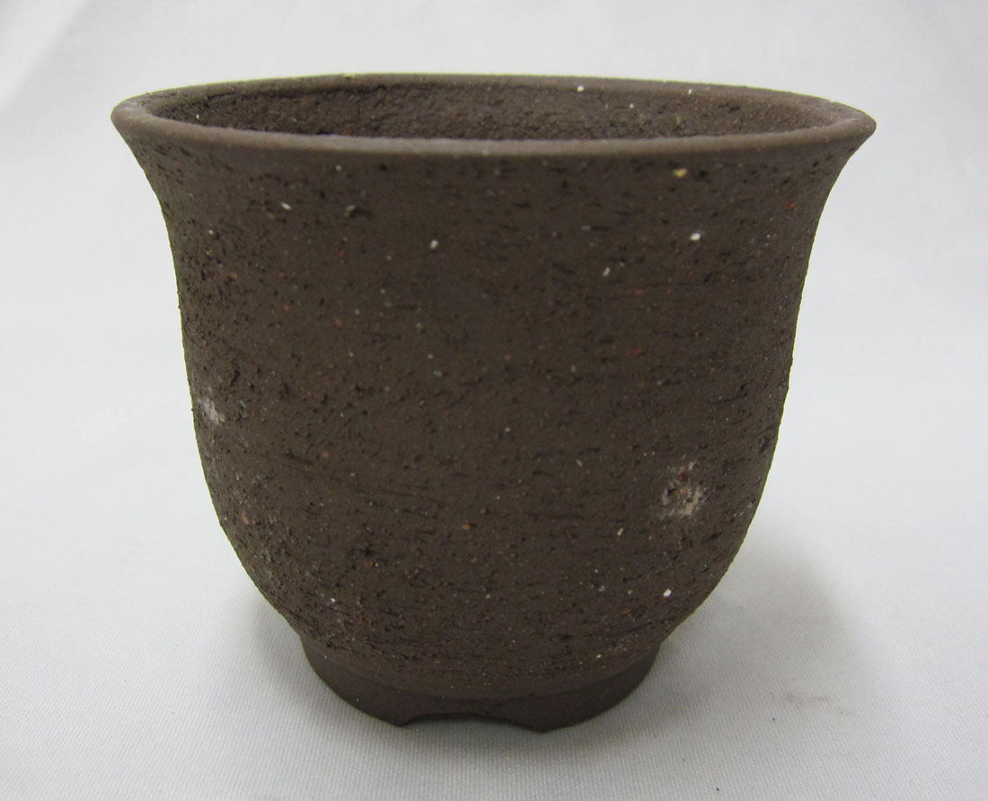 山草鉢　生地焼　砂入り　3.0号