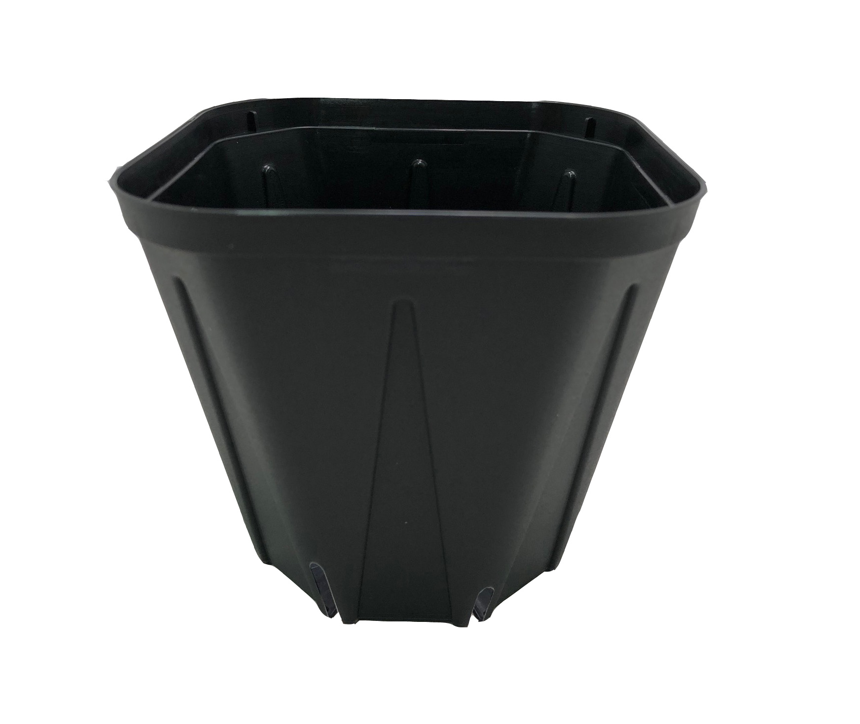 スリット鉢　プラ鉢　10.5cm 角型　KP-105　 3.5号　100個セット