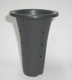 蘭鉢 高さ約17㎝ 20個 まとめ売り (愛楽園？春蘭鉢？) 京楽焼植木鉢 3.8号 春蘭用 寒蘭用 サナ付き 愛楽園製