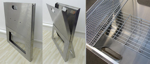 ダイレクトデザイン ステンレス バーベキューコンロ 折りたたみ式 BBQ