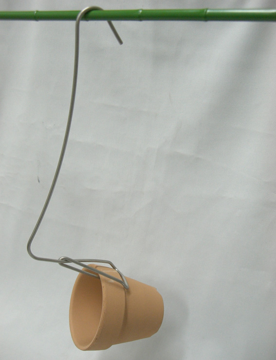 ステンレス駄鉢掛け　L型ロング　1本