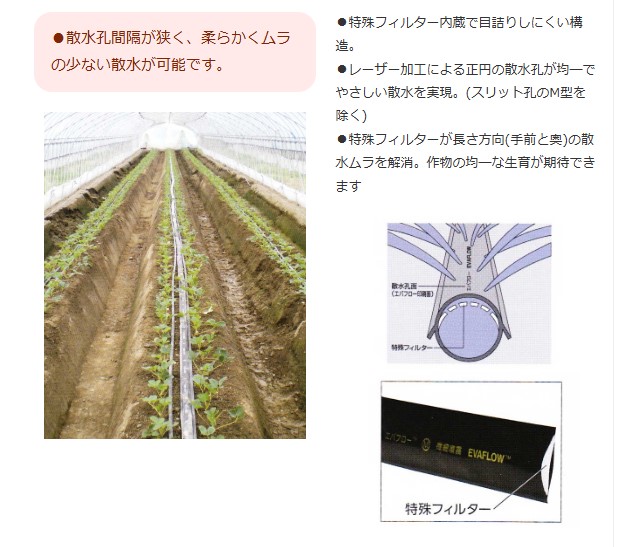 潅水チューブ エバフロー A型 100m MKVアドバンス EVAFLOW 送料無料