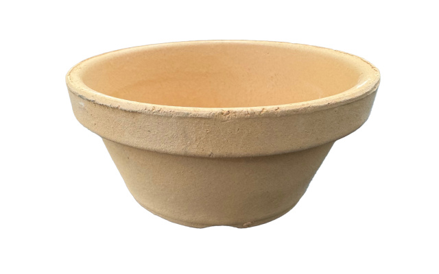 素焼き鉢 浅鉢（平鉢）マシン造り 3号 10枚