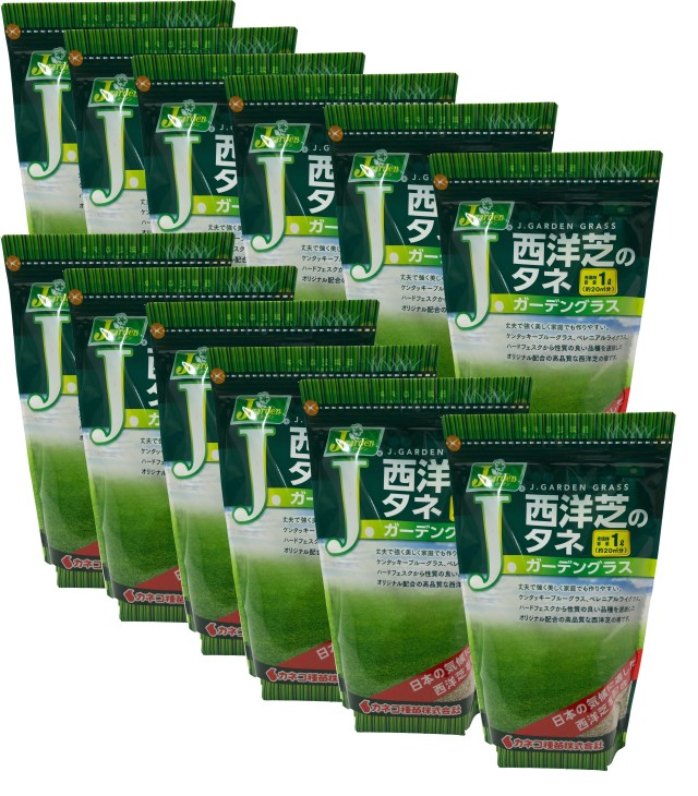 西洋芝の種　12L（約72坪分）　1.5ｘ8袋　ガーデングラス　芝生のタネ　送料無料