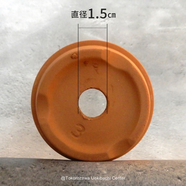 洋蘭　素焼き鉢　３．０号　3号　板倉製陶　三河
